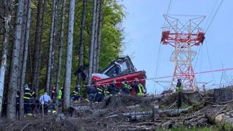 意大利北部缆车事故已造成13人死亡