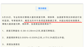 深圳赛格大厦实时监测通报：大楼结构整体性能满足要求