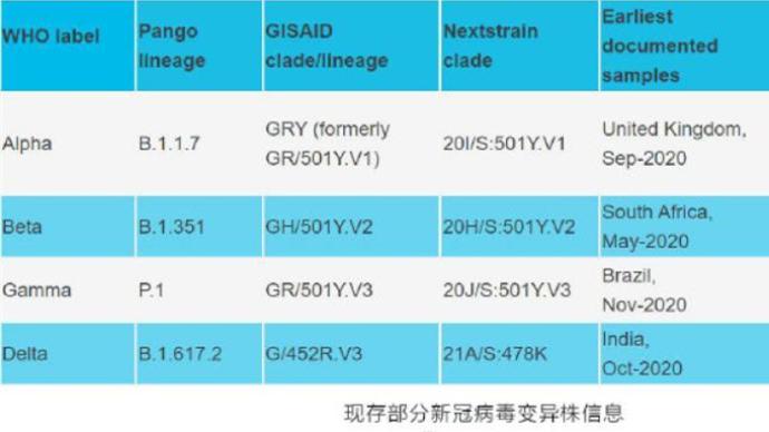 世卫宣布用希腊字母命名新冠病毒变异株