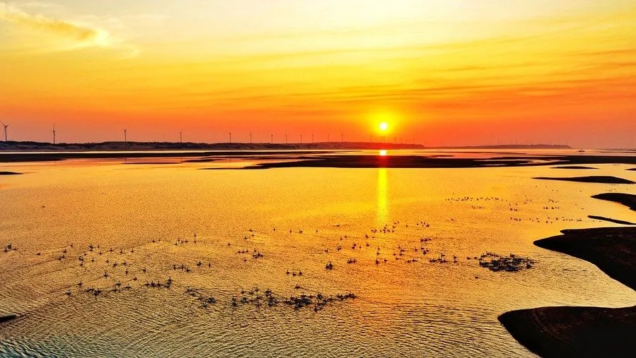鄱阳湖全景图图片