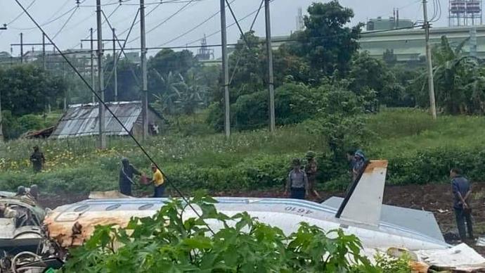 緬甸一架軍用飛機失事,已致13人死亡