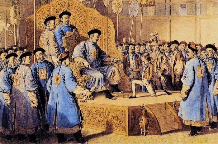 马戛尔尼面见乾隆