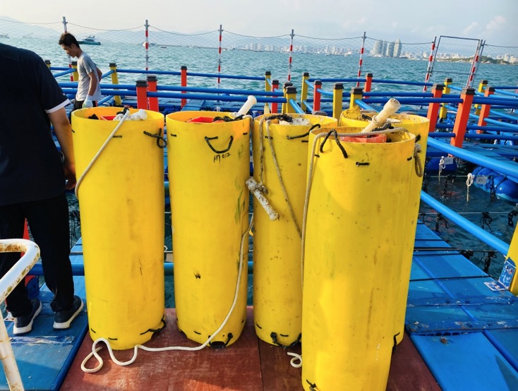 南海海域公斤级海试试验平台，取放膜组件