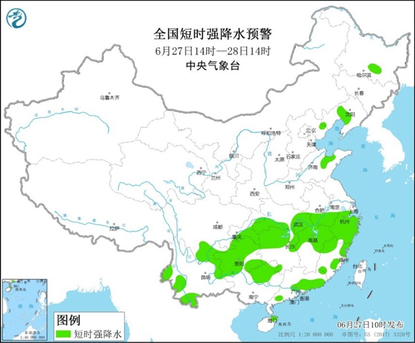 优享资讯 强对流天气蓝色预警 12省区市部分地区将有雷暴大风或冰雹