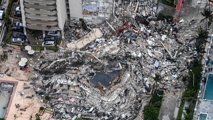 美媒：美国迈阿密公寓倒塌事故已致3人死亡，近百人失踪