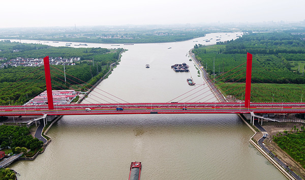 泖港大桥新桥正式全线通车  上海城投公路集团 供图