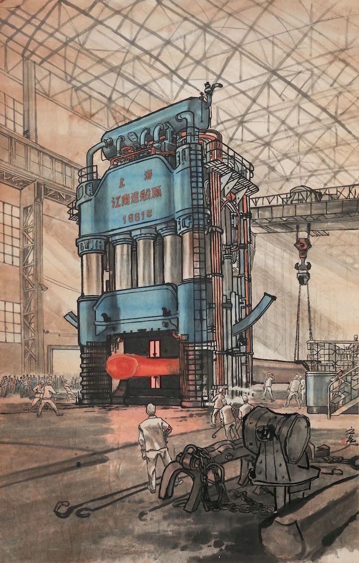 工业革命油画图片