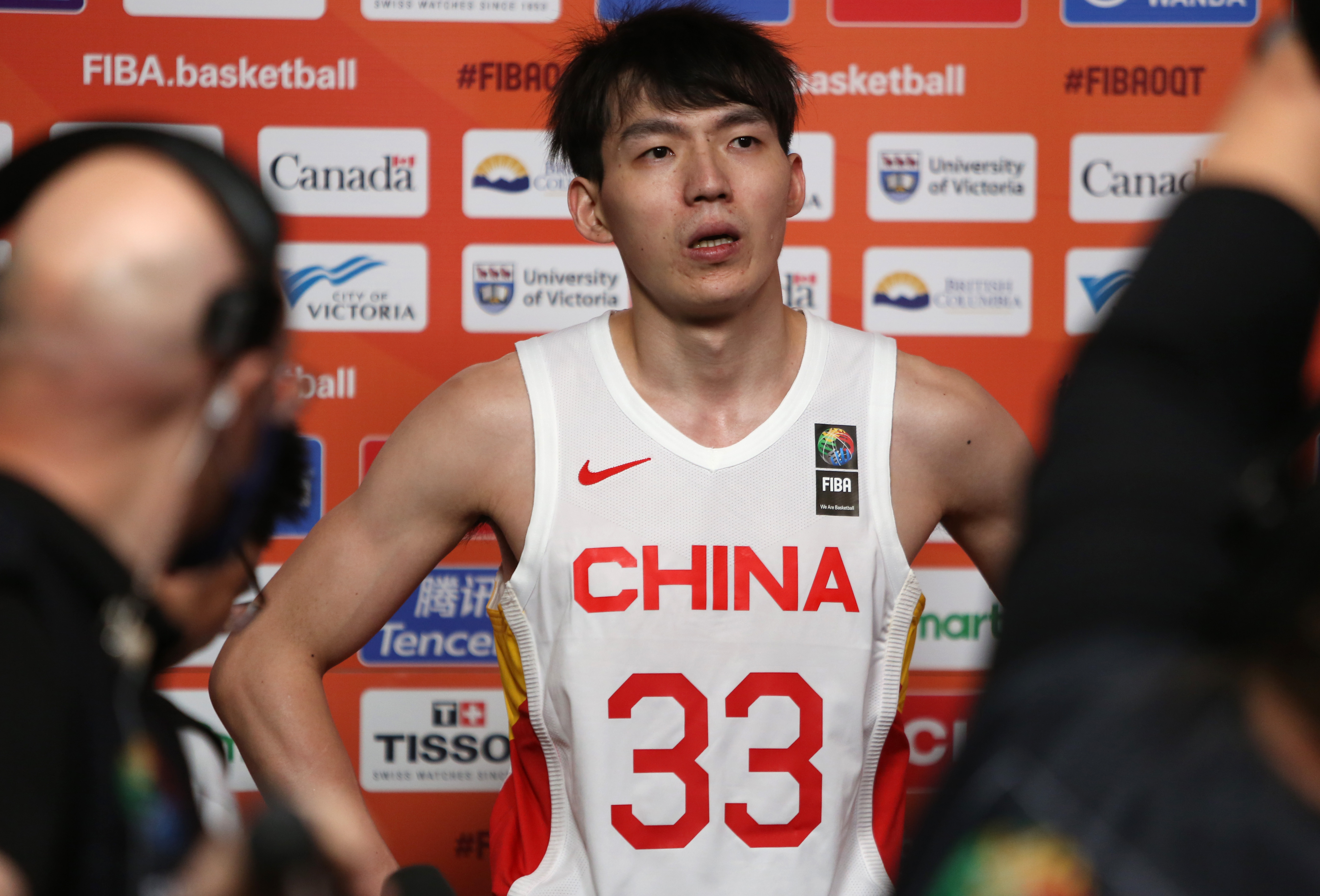 "首发出战的吴前得到了14分,他也感受到了中国篮球的差距所在.