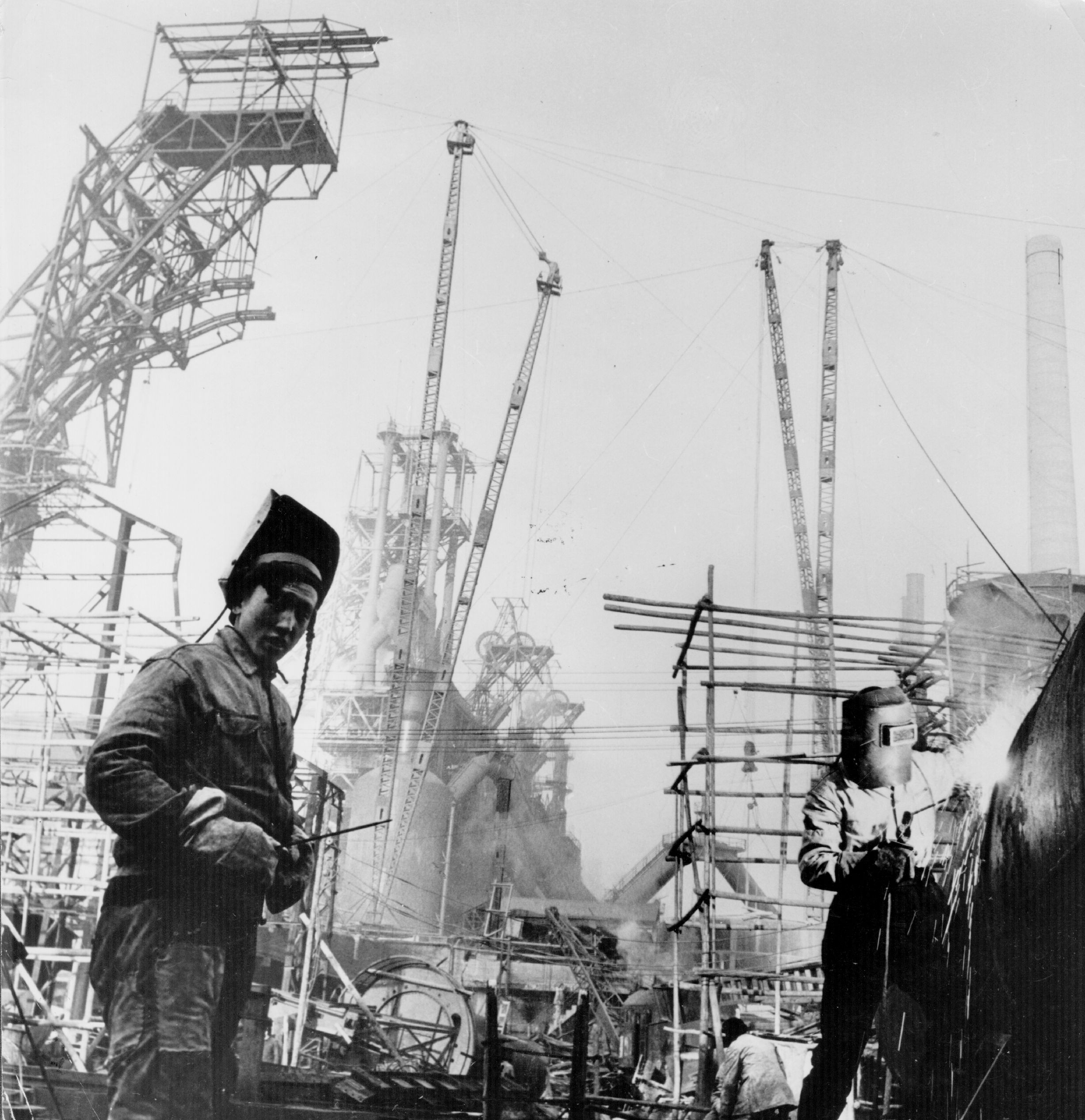 60年代钢铁工人图片
