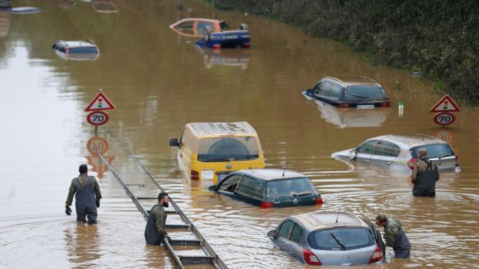 德国比利时遭遇严重洪灾：已致170人死亡，数千人失联