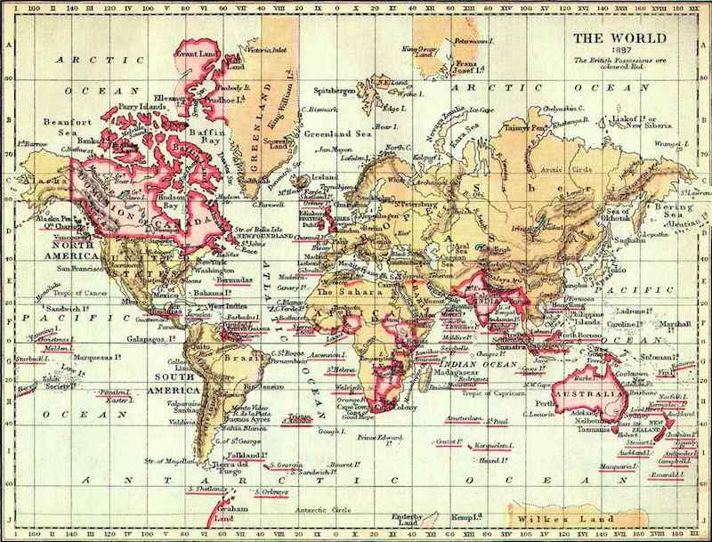19世纪世界历史地图图片
