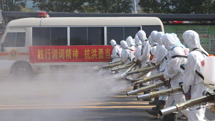 郑州阜外华中医院正全面防疫消杀，预计将于27日完成