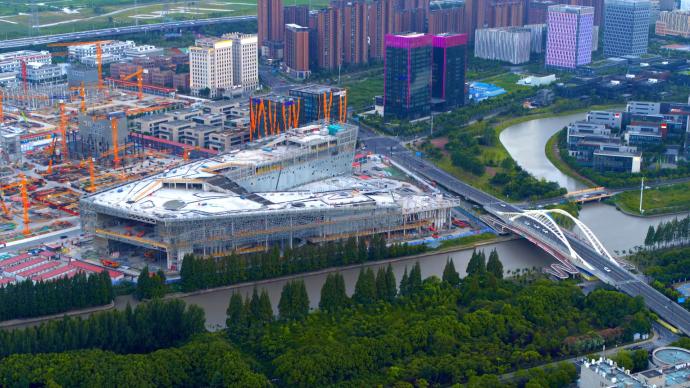 上海浦东丨张江科学会堂预计年底竣工，将提升“张江温度”