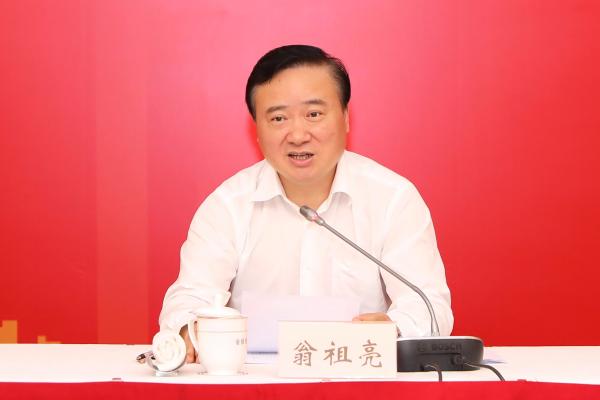 上海市委常委,浦东新区区委书记翁祖亮&nbsp;&nbsp;黄日阅 图