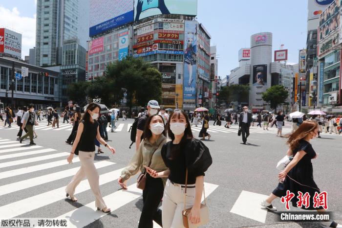 7月28日，日本东京街头。