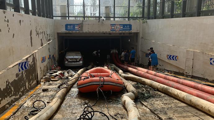 孫陽陽消失在鄭州暴雨中的地下車庫