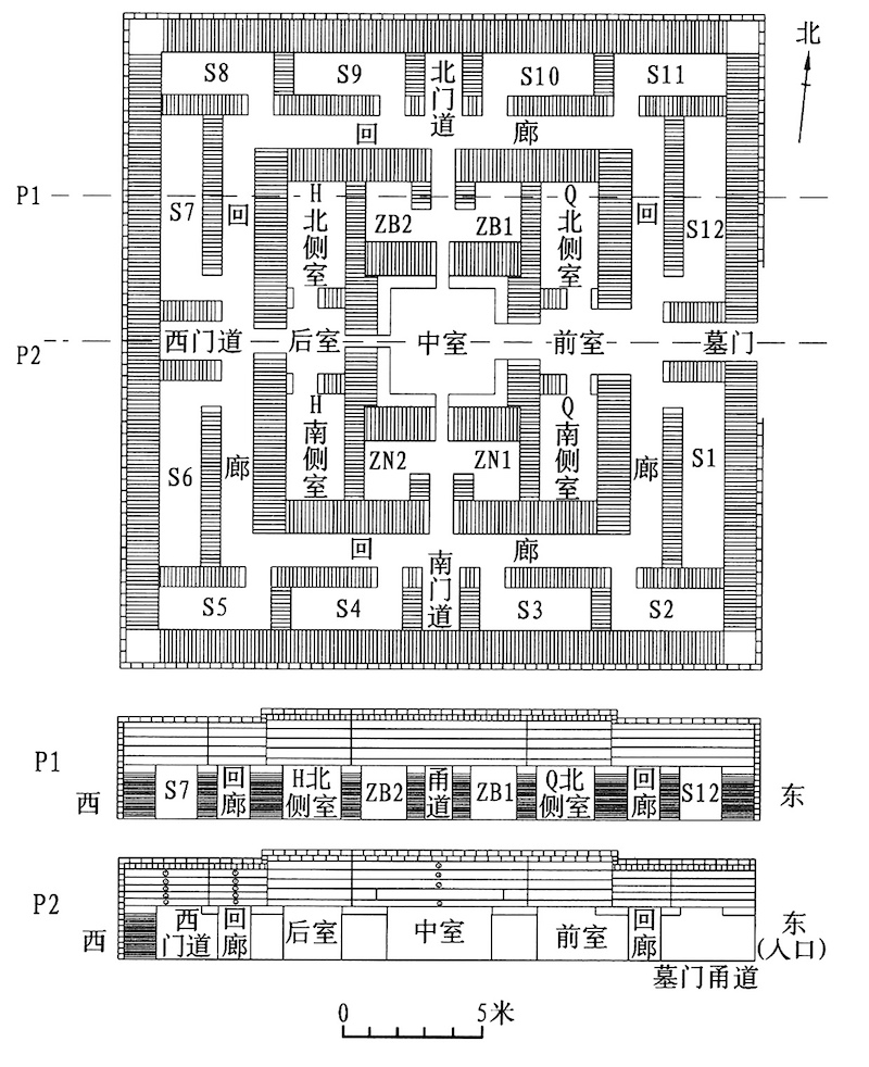 清朝官员墓葬结构图图片