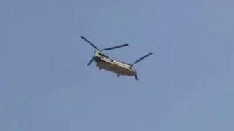 视频｜美驻阿使馆人员撤离，美军直升机边飞边打干扰弹