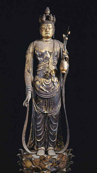 圣林寺国宝十一面观音菩萨立像,8世纪,奈良时代