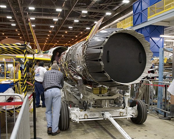 用于f-35战斗机的f-135发动机. 