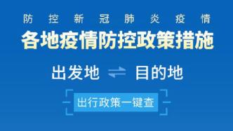 官方版出行政策查询工具来了