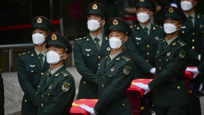 英雄安息!第八批在韓志愿軍烈士遺骸在沈陽(yáng)抗美援朝烈士陵園安葬