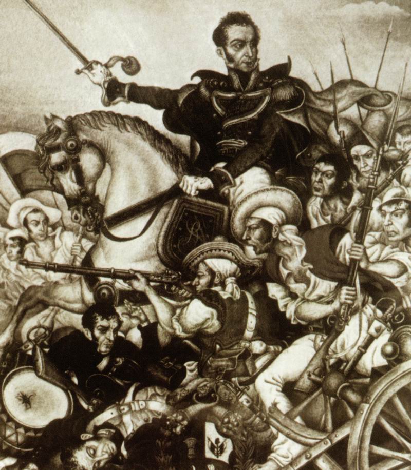 玻利瓦尔解放南美的英雄死后变成了一个超越个人的符号