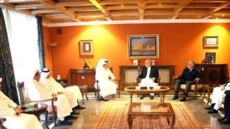 阿富汗前总统卡尔扎伊会见卡塔尔外长