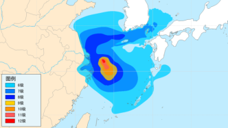 灿都减弱为台风级：今明将在东海回旋，部分地区风力可达10级