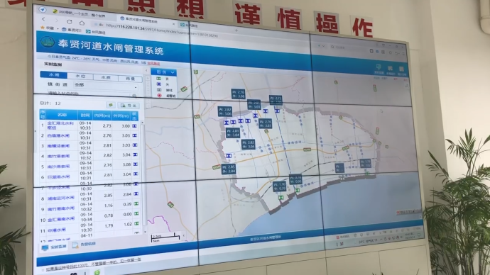 燦都丨直擊上海沿海最大水閘:2500萬立方米內河水從這排