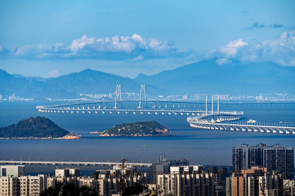 2021年5月23日,广东珠海,港珠澳大桥。 人民视觉 资料图