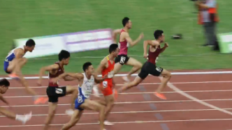 男子110米栏：谢文骏13.37秒实现全运会三连冠