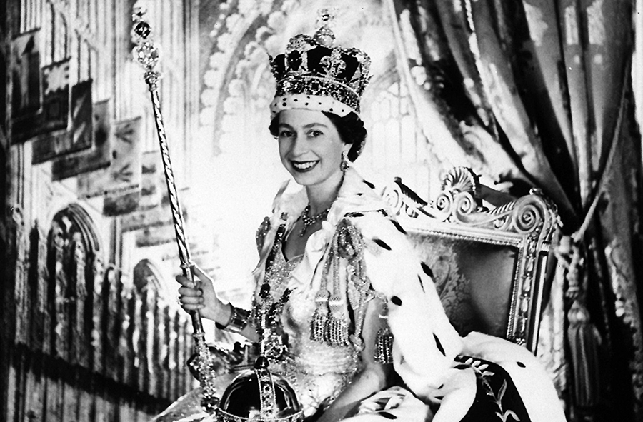 1953年6月2日,伦敦,英国女王伊丽莎白二世加冕礼