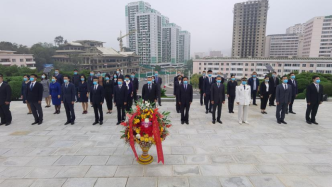 多图｜中国驻朝鲜大使馆举行仪式，缅怀中国人民志愿军烈士