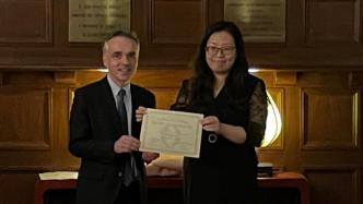 上海交大教授姜丹丹获颁法兰西学术教育骑士棕榈勋章
