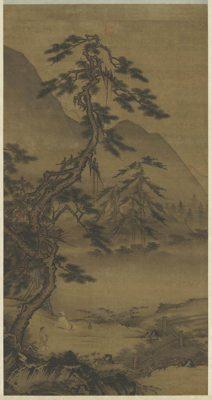 掛け軸 西山逸士(溥儒)