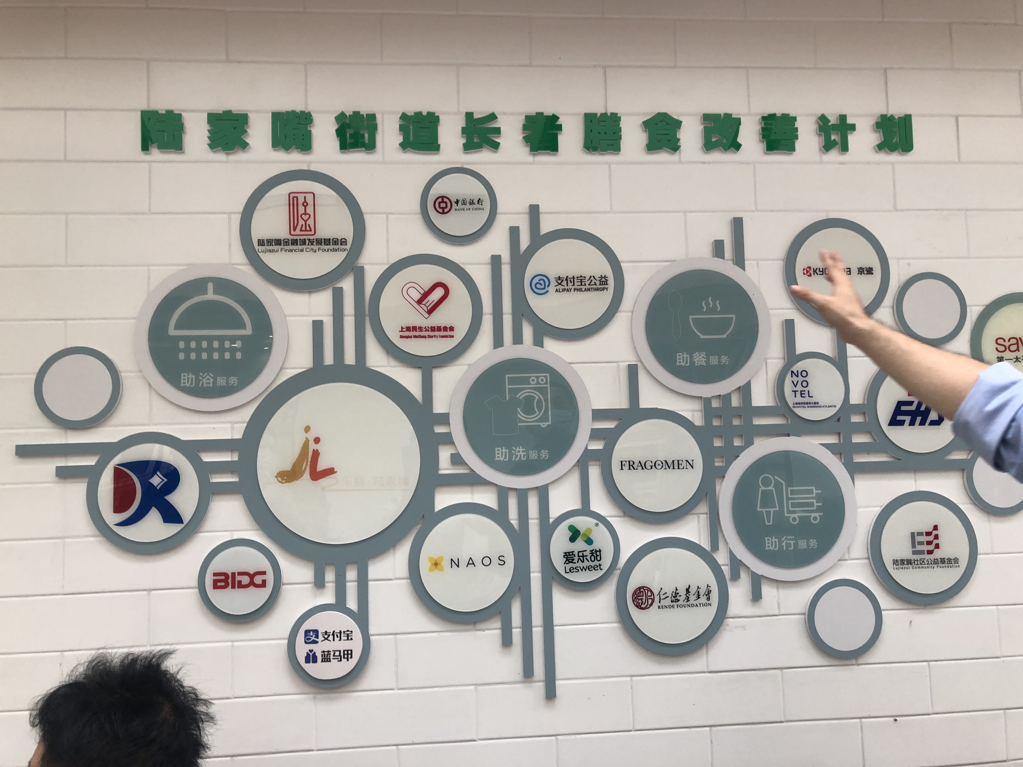 陆家嘴项目助老框架图 本文图均为澎湃新闻记者 邹娟 图