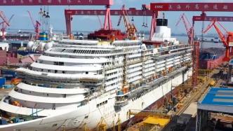 国产首艘大型邮轮在上海实现全船贯通，预计2023年交付
