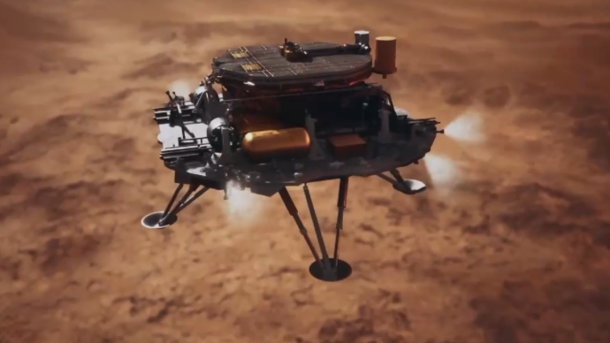 視頻丨天問一號安全度過首次日凌，多景實拍火星畫面發布