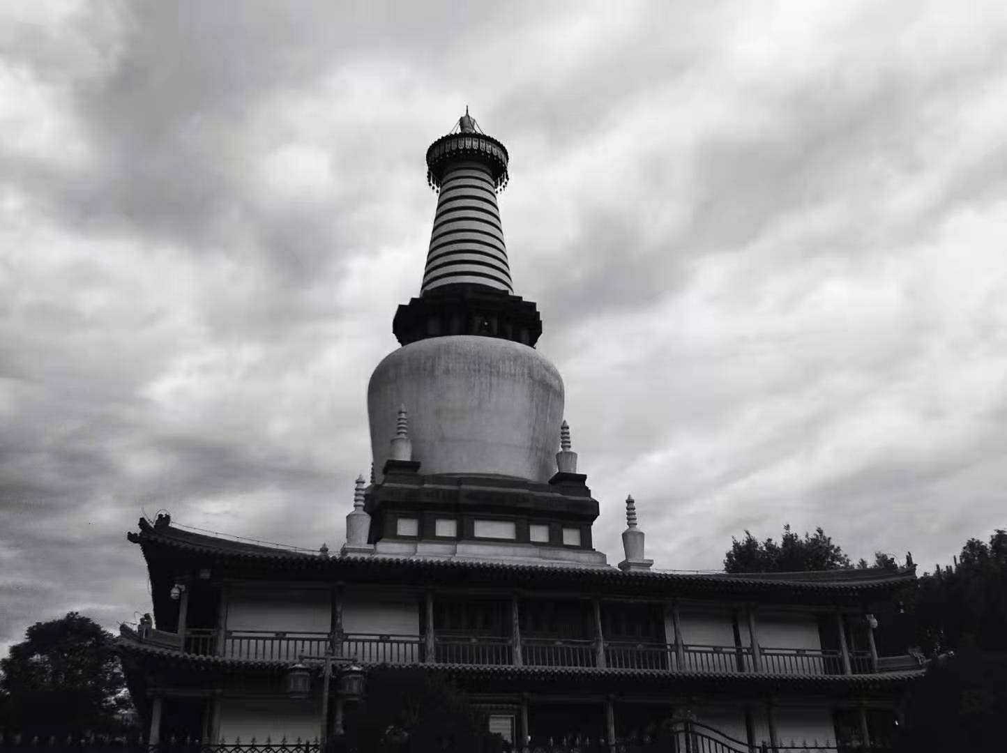 张掖大佛寺内的土塔。