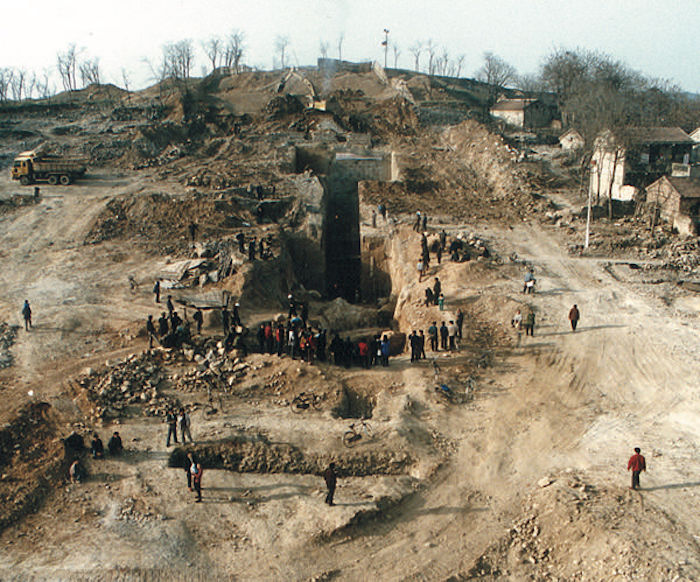 狮子山楚王陵考古挖掘现场