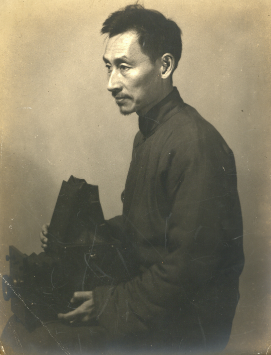 郎静山,自拍,1930 年代,银盐纸基