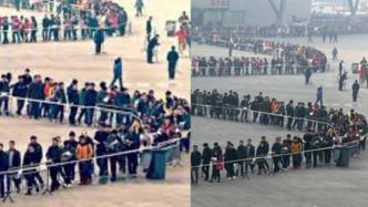 明查｜美国人排长队投票选州长？实为河南招聘会排队旧图