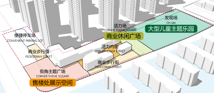 商业街区规划平面图图片