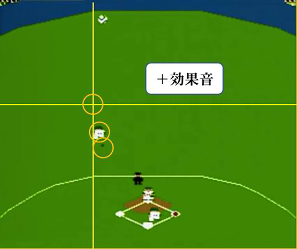 圖4 《職業棒球家庭競技場》中使用十字鍵匹配坐標