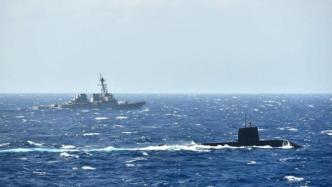 美日在南海举行反潜演习，日本自卫队派出“准航母”与潜艇