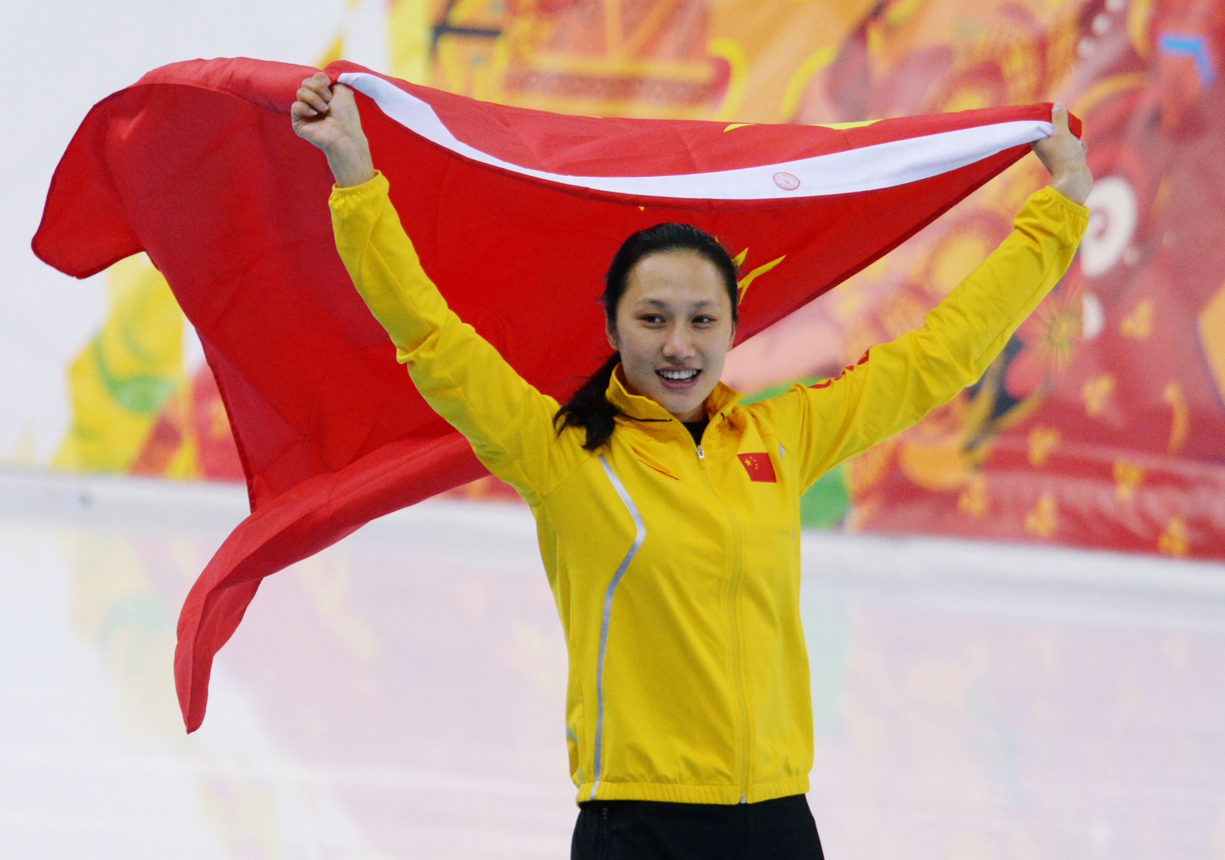 中国冬奥会夺金图片
