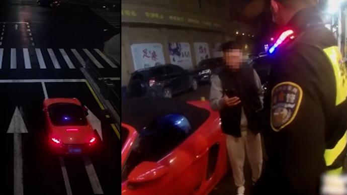 杭州一保时捷“炸街”扰民，警方检查发现其醉驾
