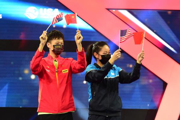 张安和林高远收获世乒赛混双铜牌。