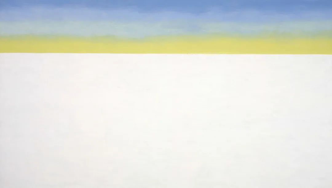 Georgia O'Keeffe,Sky Above Clouds/Yellow Horizon and Clouds, 1976-1977